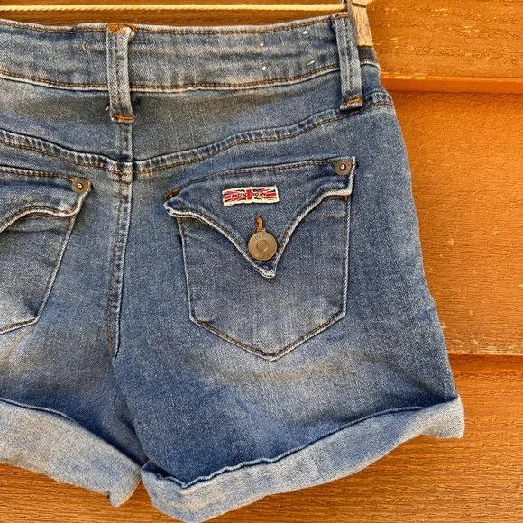 Hudson Girls Denim Cuffed Jean Shorts Size 12 Lightweight Casual Wear - Picture 7 of 9
